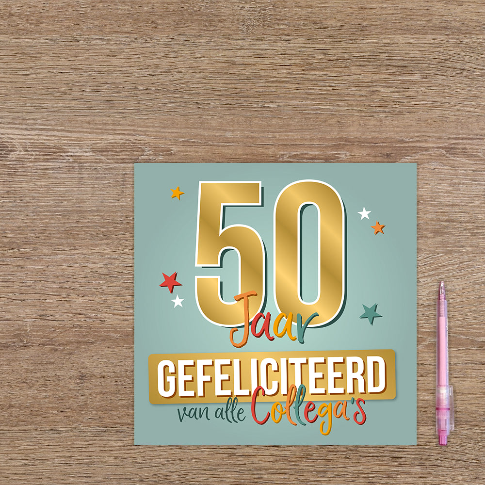XL kaart - 50 Jaar gefeliciteerd