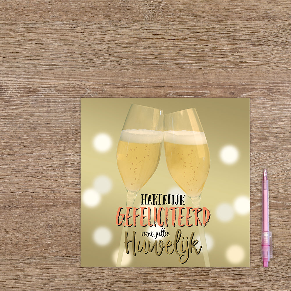 XL kaart - Hartelijk gefeliciteerd