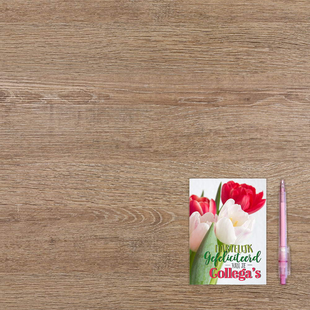 Hartelijk gefeliciteerd van je collega's