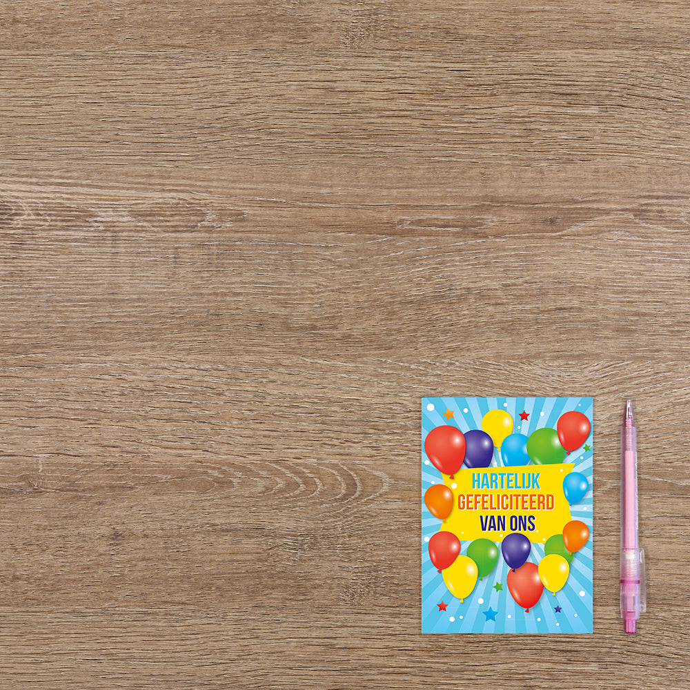 Hartelijk gefeliciteerd van ons