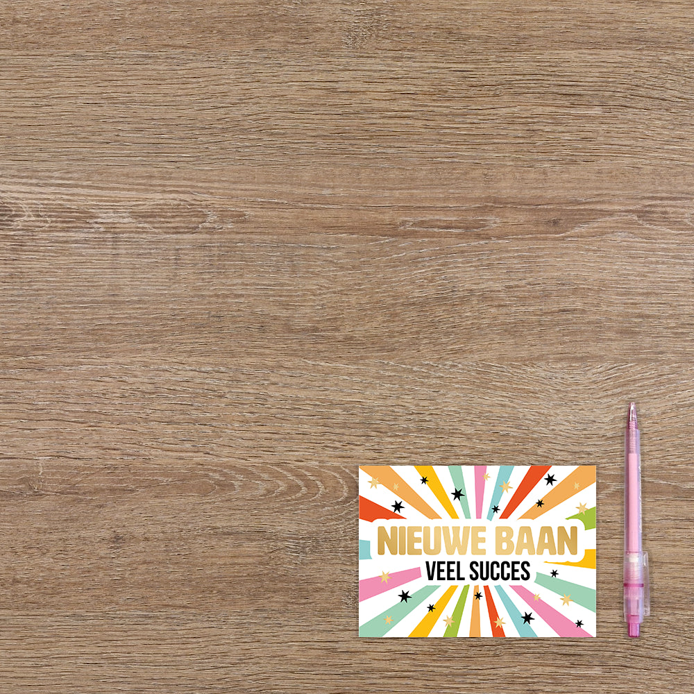 Nieuwe baan veel succes