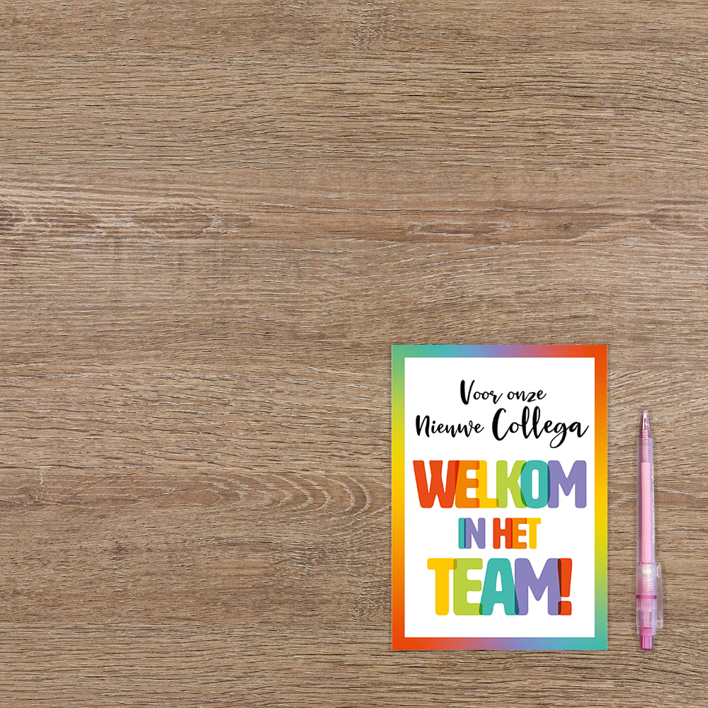 Welkom in het team!