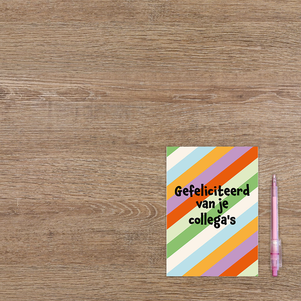 Gefeliciteerd van je collega's