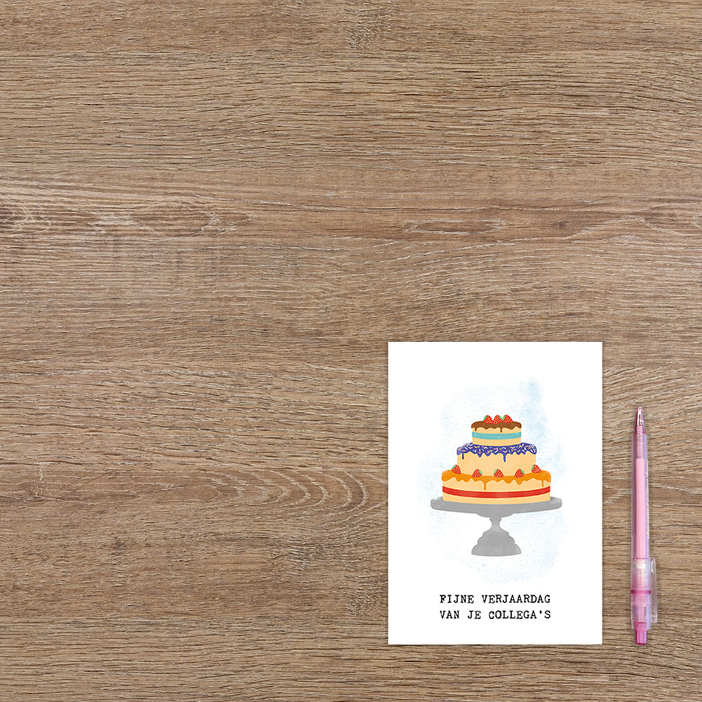 Fijne verjaardag van je collega's