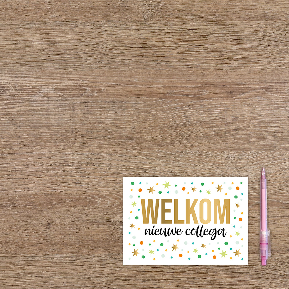 Welkom nieuwe collega