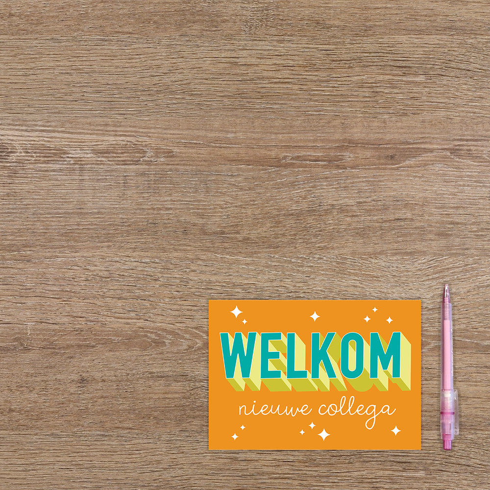 Welkom nieuwe collega