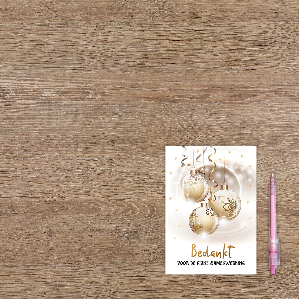 Bedankt voor de fijne samenwerking