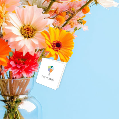 Bloemenkaartje - Fijne verjaardag