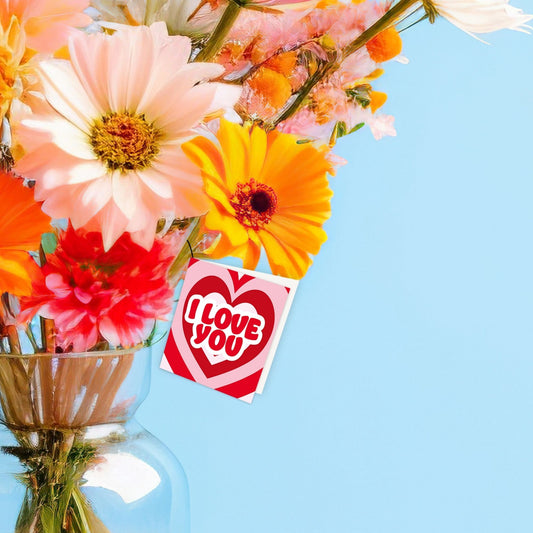 Bloemenkaartje - I love you