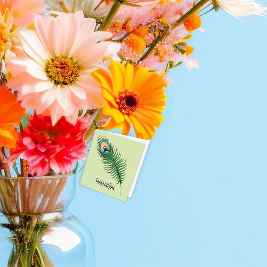 Bloemenkaartje - Trots op jou