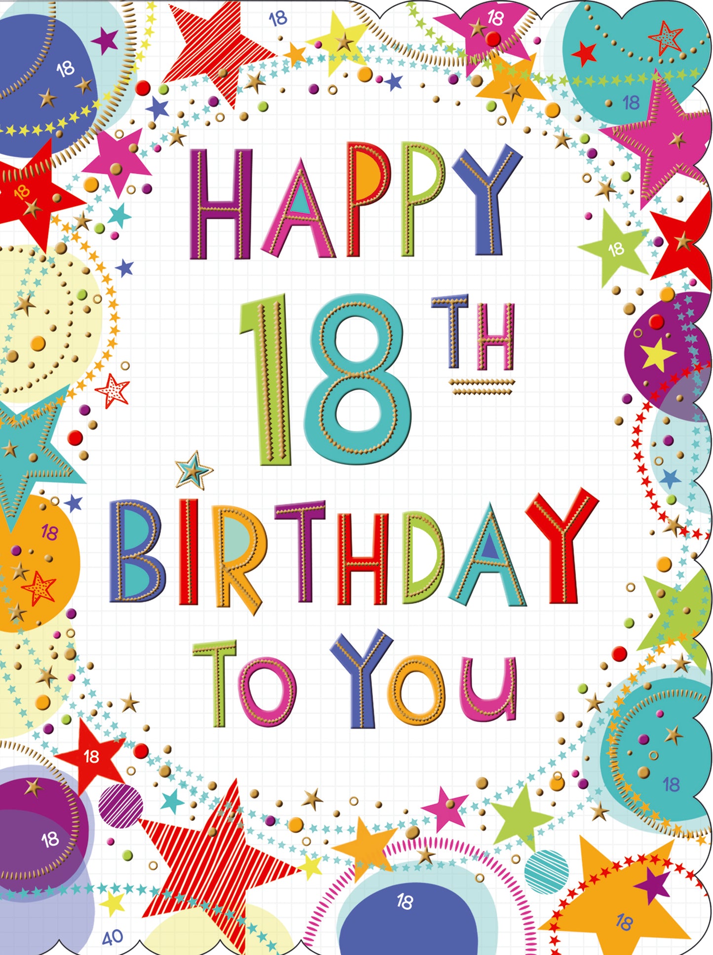 XL kaart - Happy 18th Birthday