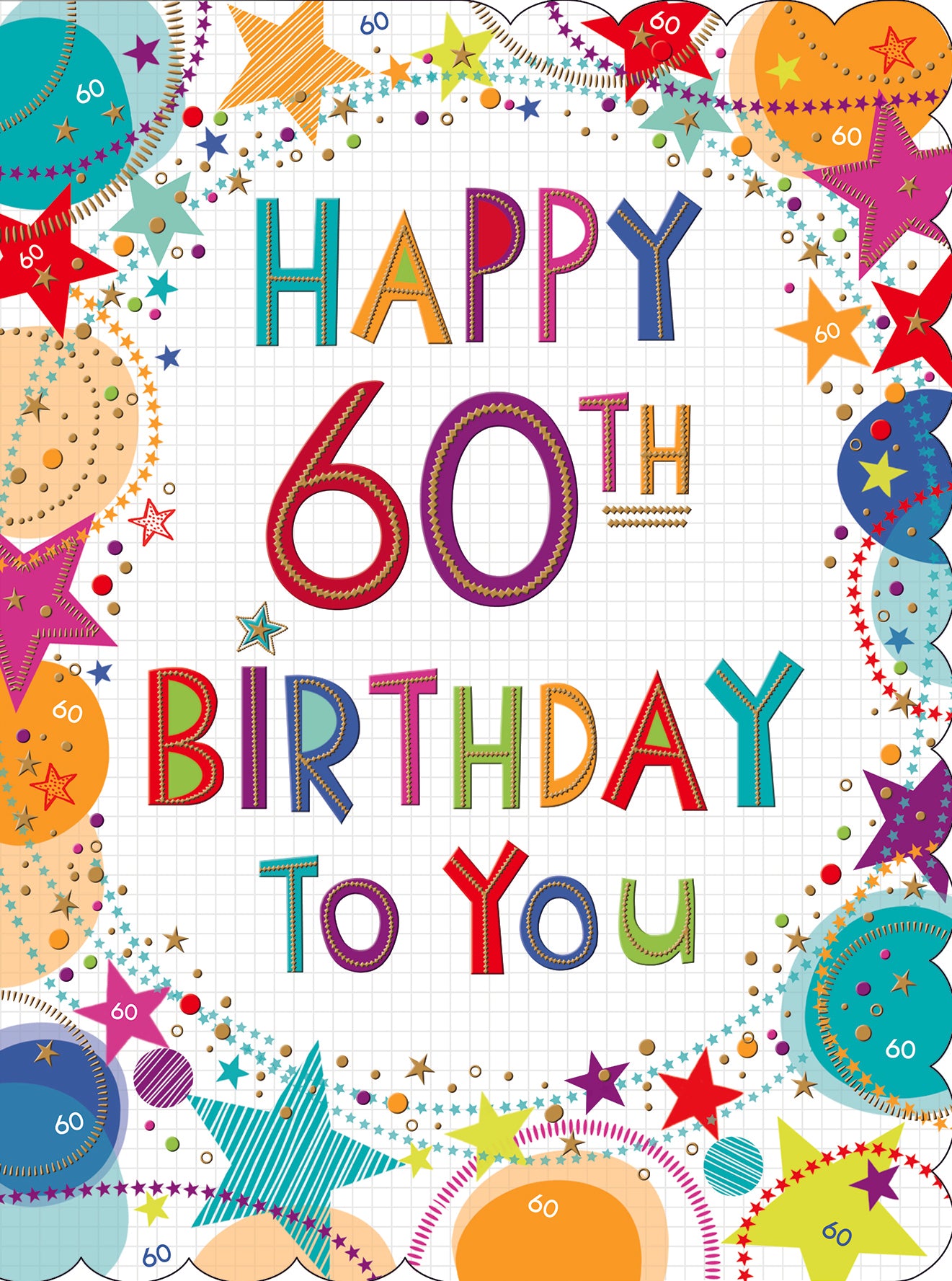 XL kaart - Happy 60th Birthday