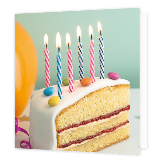Taart met kaarsjes