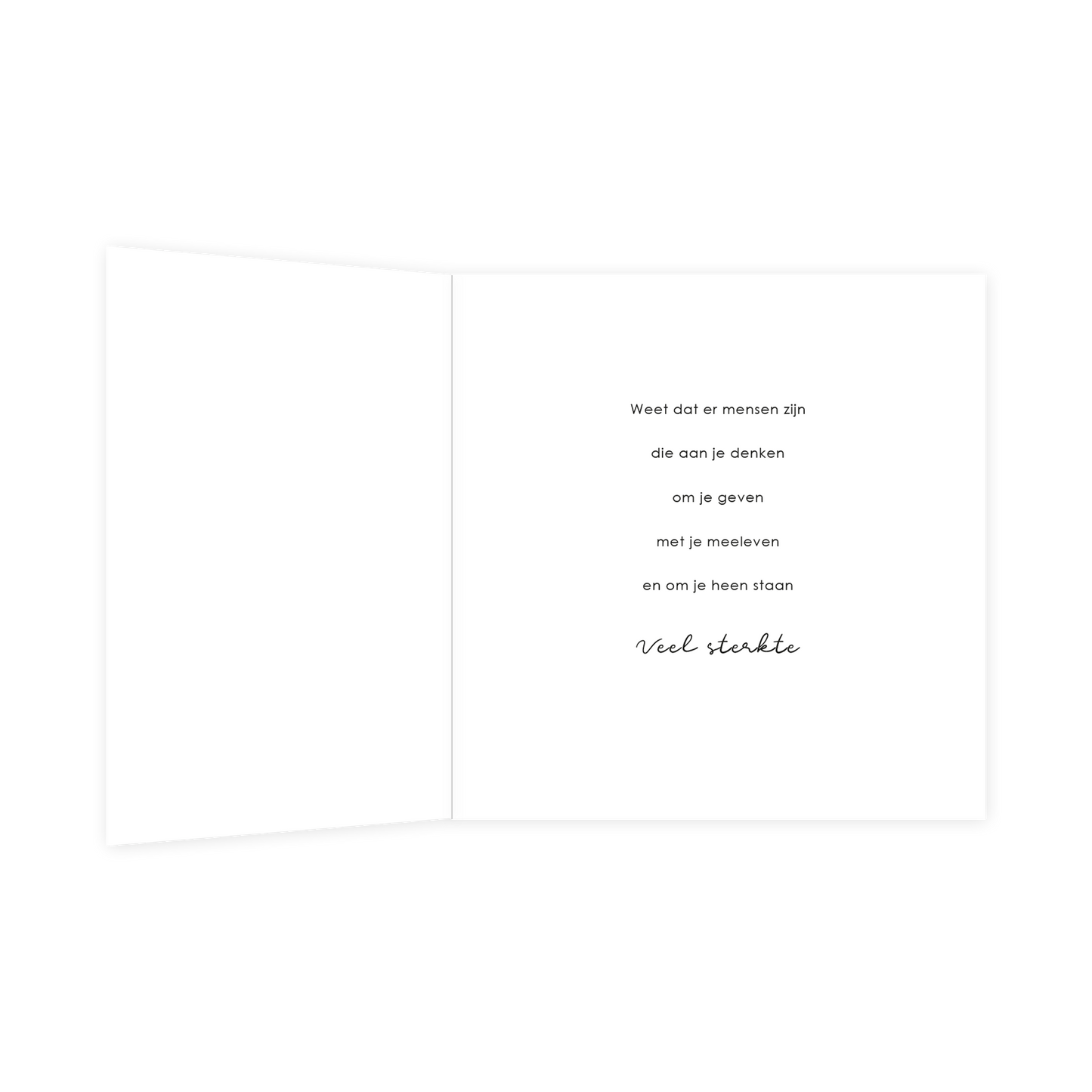 Sterkte in deze moeilijke tijd