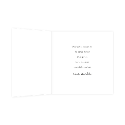 Sterkte in deze moeilijke tijd