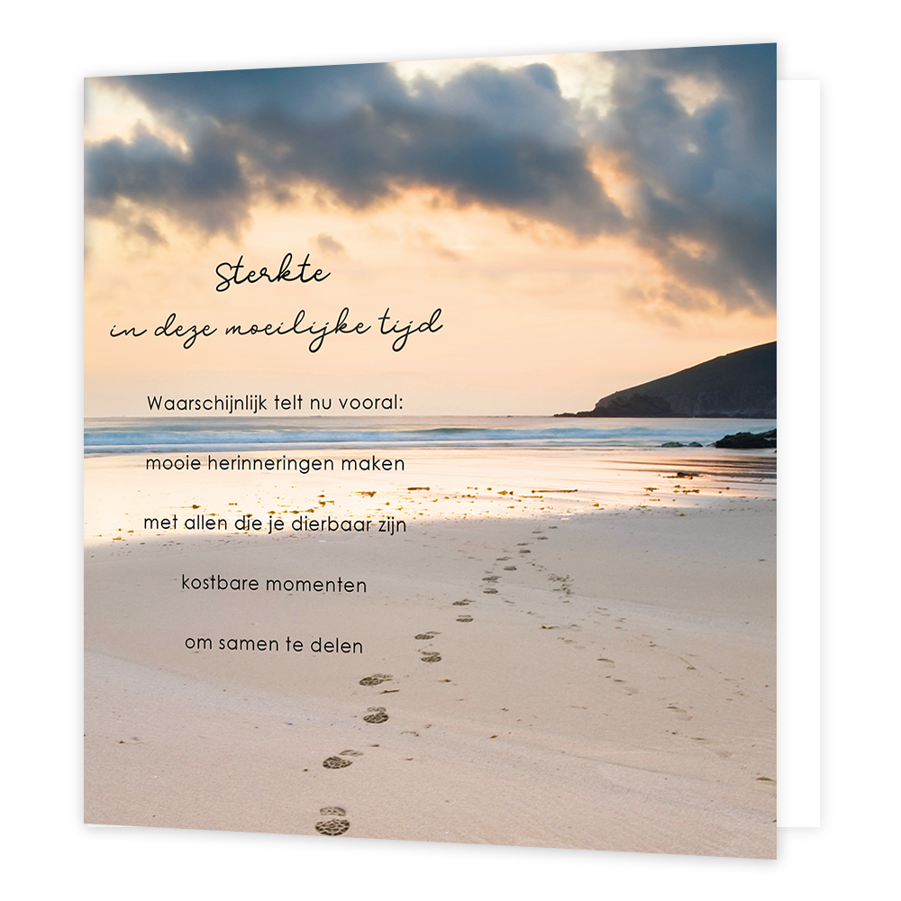 Sterkte in deze moeilijke tijd