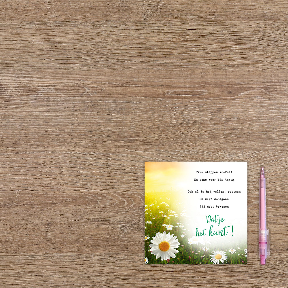 Twee stappen vooruit