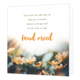 Houd moed - Formaat: Standaard - Vorm: Vierkant - Denken aan kaart - Op deze wenskaart zijn bloemen te zien met daarboven de teks: "Wat kan het leven soms lastig zijn. Dingen die je overkomen. Waarvan je niet goed weet. Hoe het verder zal gaan. Houd moed". - Snelwenskaart