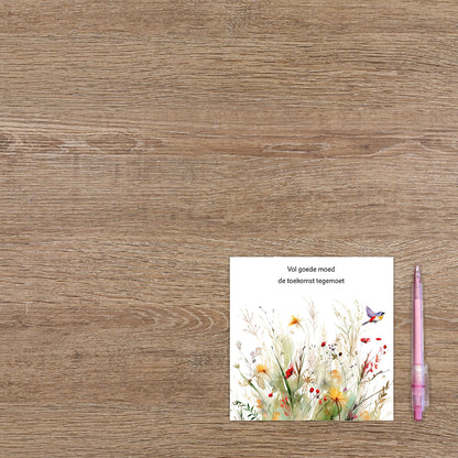 Vol goede moed de toekomst tegemoet