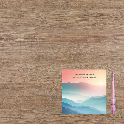 Veel sterkte en kracht er wordt aan je gedacht