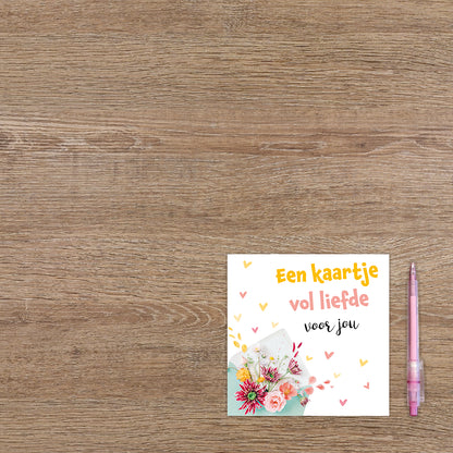 Een kaartje vol liefde voor jou