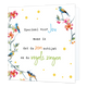 Speciaal voor jou - Formaat: Standaard - Vorm: Vierkant - Denken aan kaart - Op deze wenskaart staan bloemen met vogels en in het midden de tekst: "Speciaal voor jou wens ik dat de zon schijnt en de vogels zingen". - Snelwenskaart