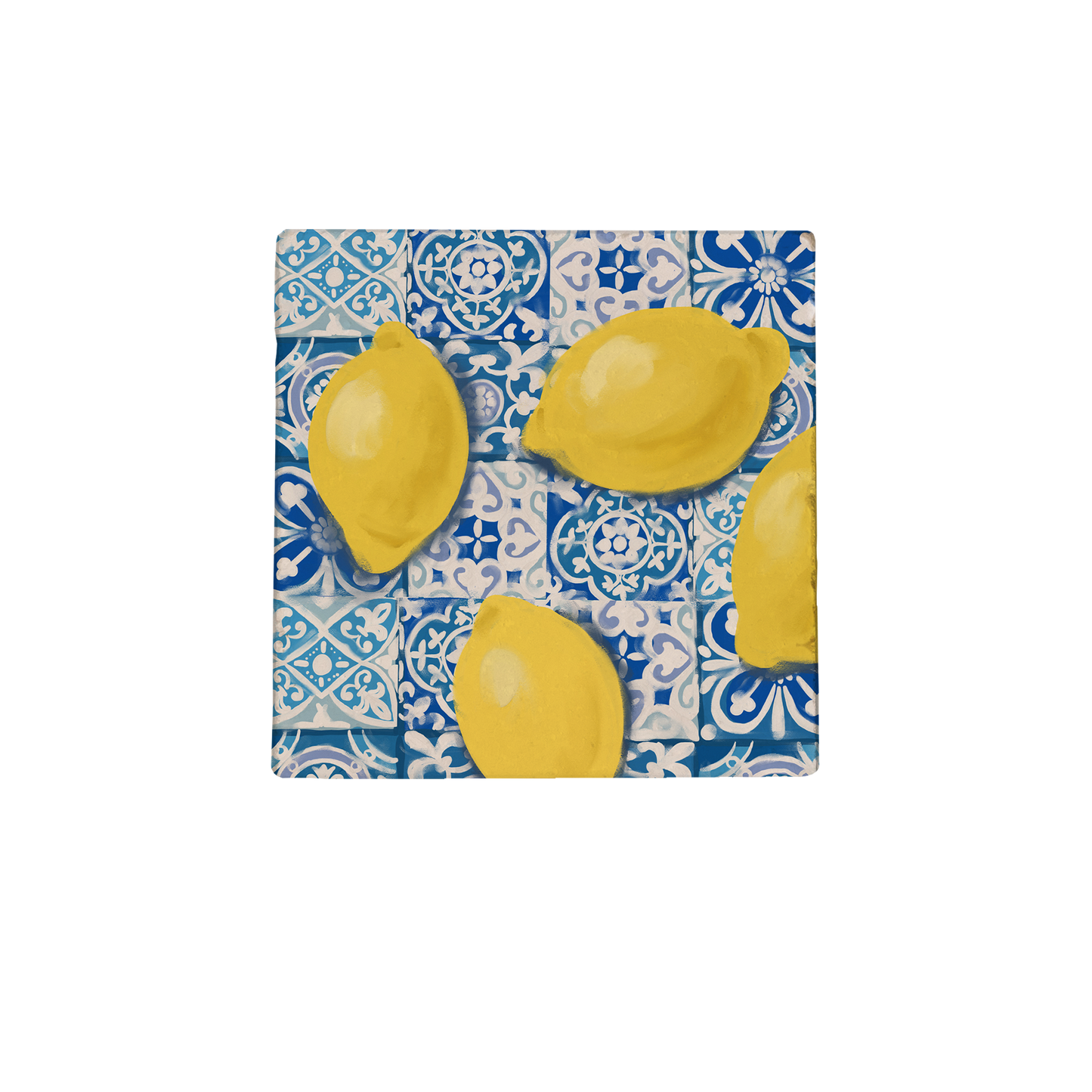 Citroenen op delftsblauw