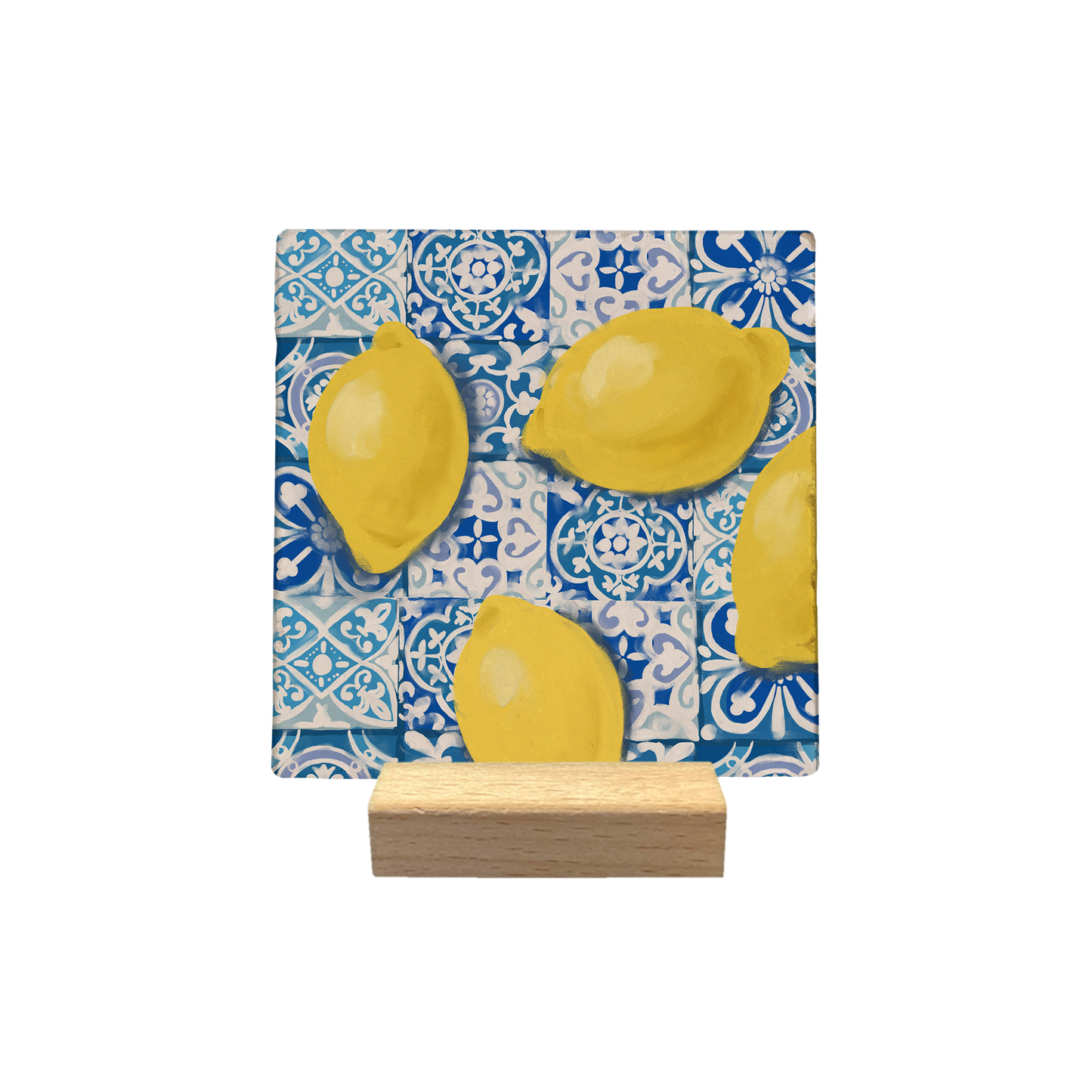 Citroenen op delftsblauw