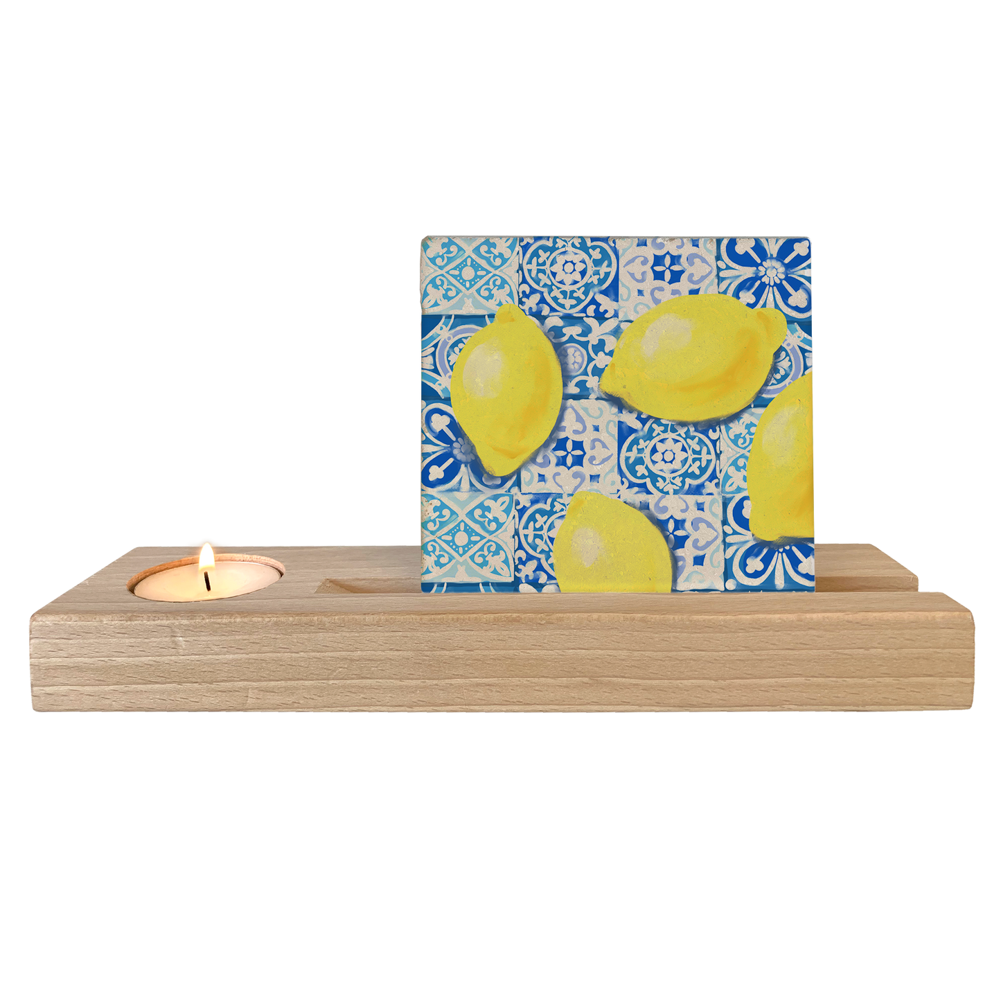 Citroenen op delftsblauw