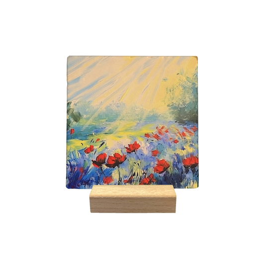 Poppies veld