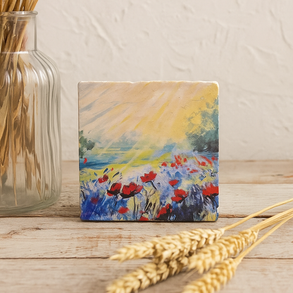 Poppies veld