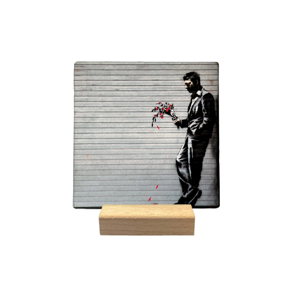 Man against the wall