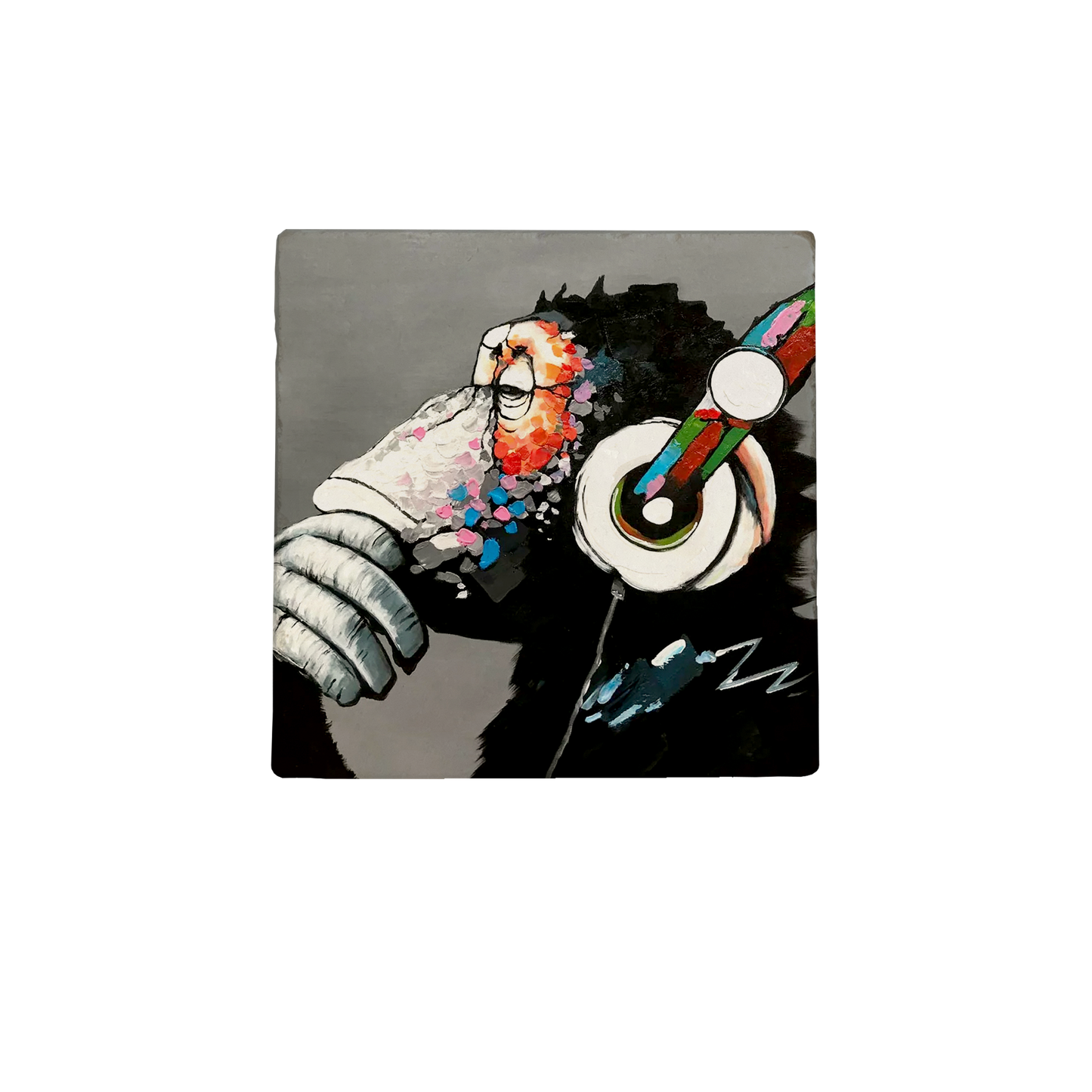 Monkey with headphone