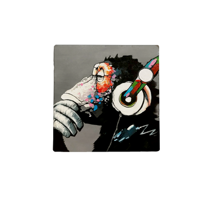Monkey with headphone
