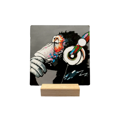 Monkey with headphone