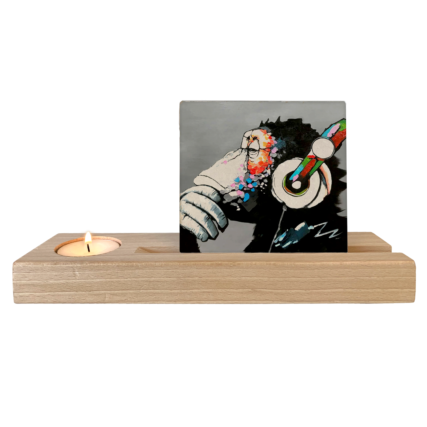 Monkey with headphone