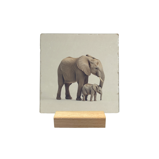 Olifant met baby