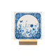 Delfts blauw bloemenveld