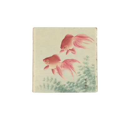 Two goldfish by Ohara Koson