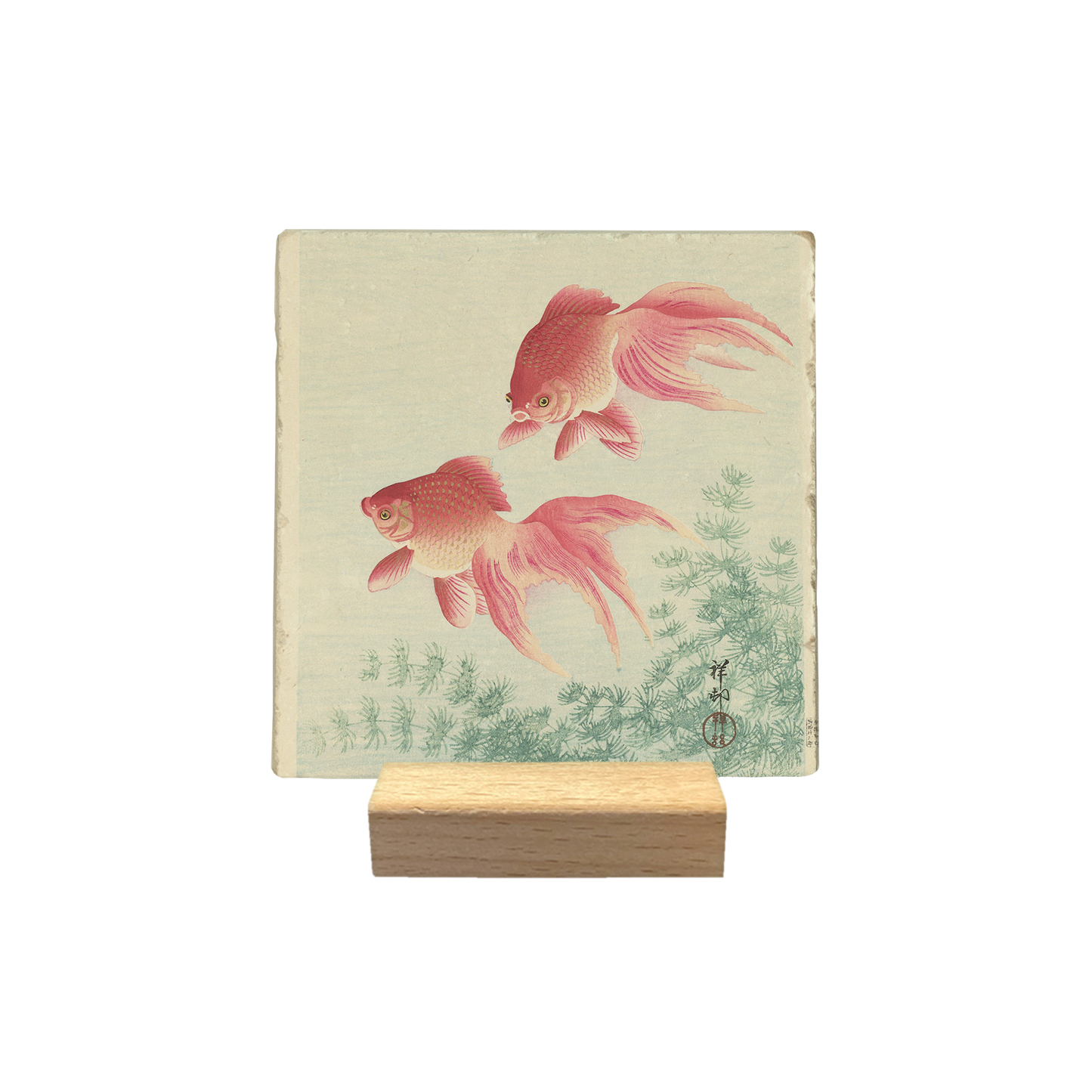 Two goldfish by Ohara Koson