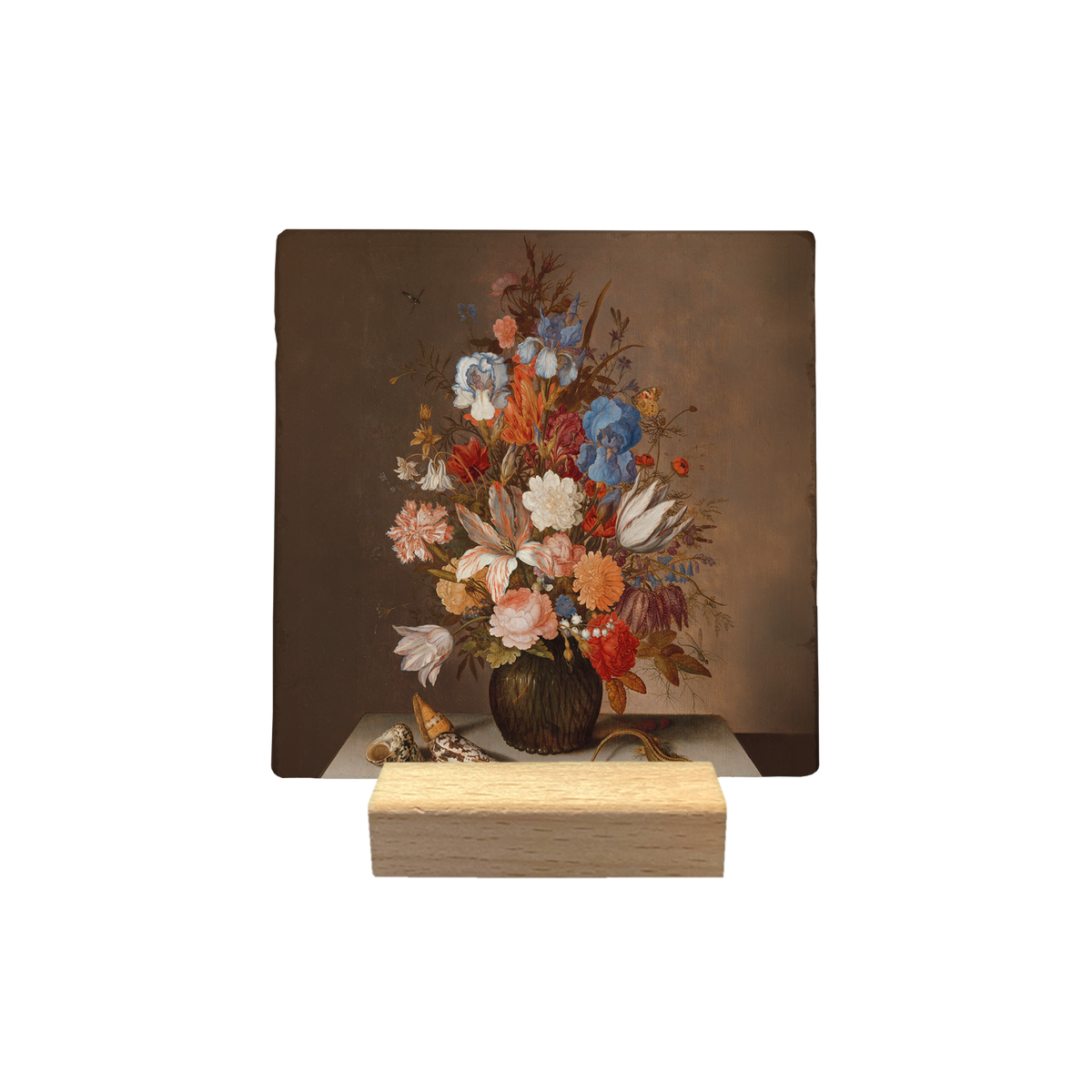 Bloemen met hagedis