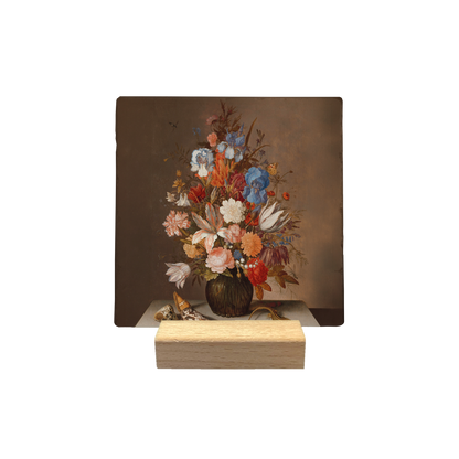 Bloemen met hagedis