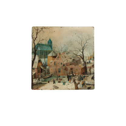 Dorp in de sneeuw