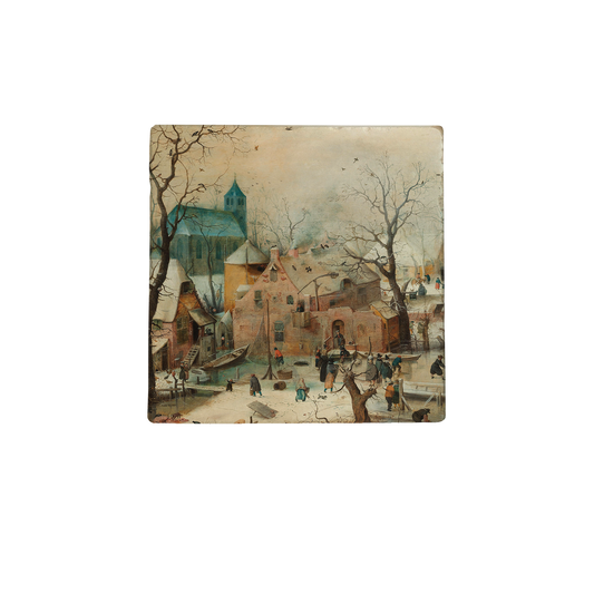 Dorp in de sneeuw