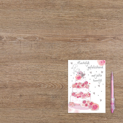 Hartelijk gefeliciteerd met jullie huwelijk