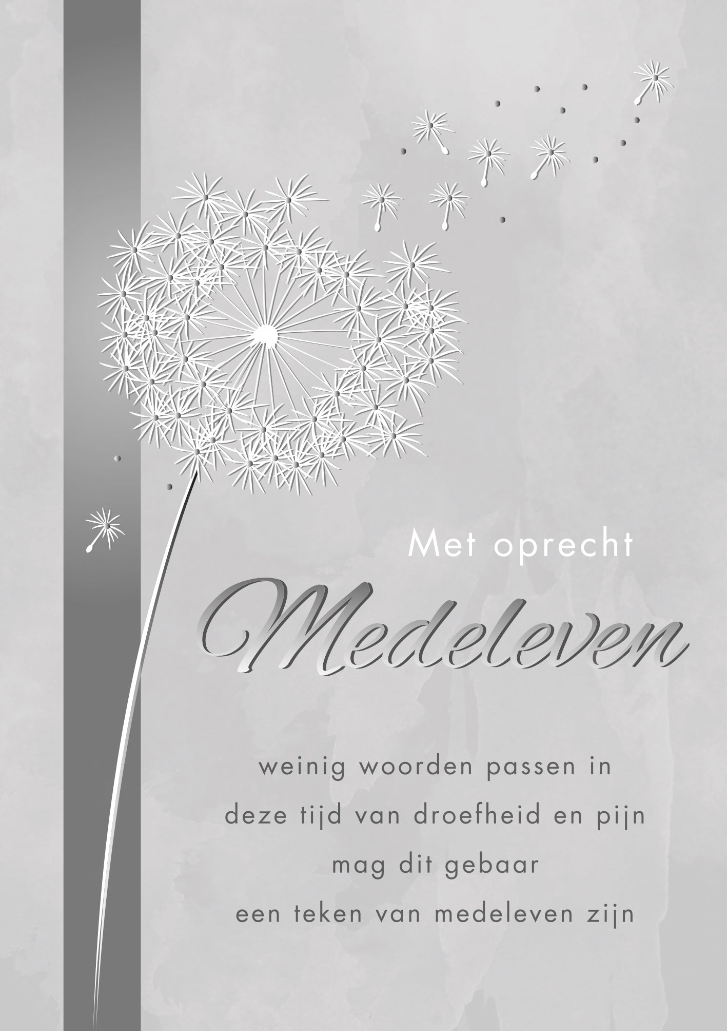 Met oprecht medeleven