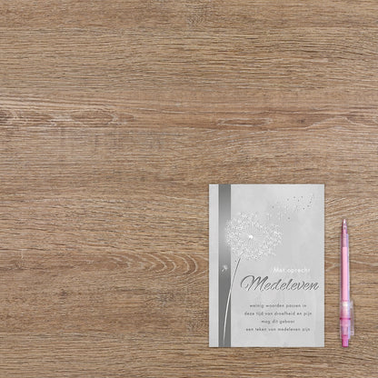 Met oprecht medeleven