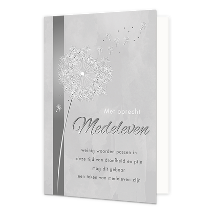 Met oprecht medeleven