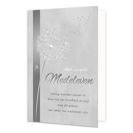 Met oprecht medeleven