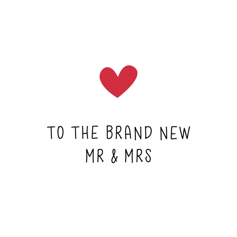 To the brand new mr & mrs